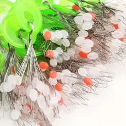 800pcs 100 Groups 8 in 1 Float Rubber Stopper Fishing Bobber Stopper Float Oval Bean Space Fishing Line Tackle Accessories