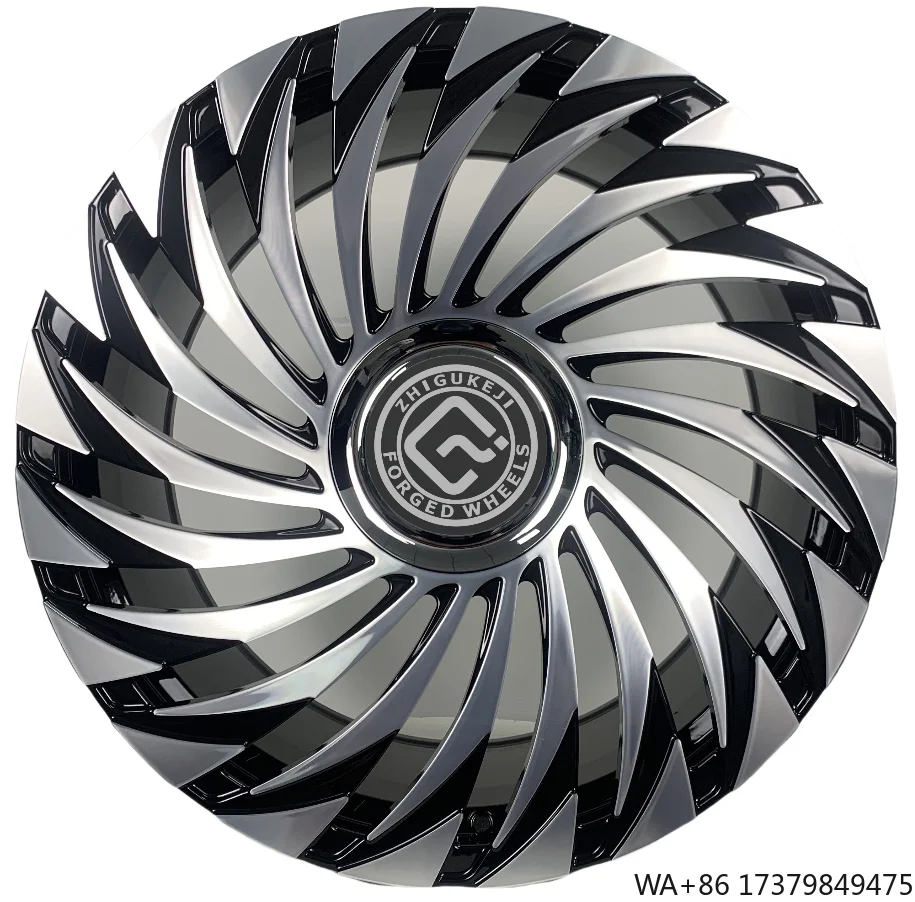 

Прямые с фабрики кованые колеса, размер 22-дюймовых спортивных колес pcd 5x120 Глянцевая черная отделка с каменными спиннинговыми коваными колесами