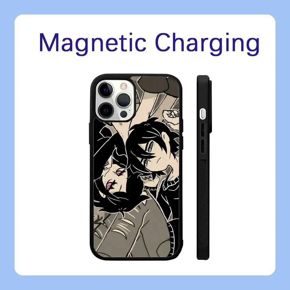 Чехол для телефона «Трана Энди и Лейли» для iPhone 17,16,15,14,13,12,11, Pro, Max, Plus, Air, Mini, SE Magsafe с беспроводной зарядкой