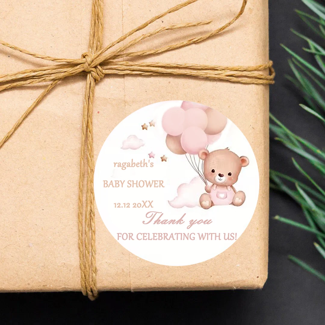 

90pcs customized name and birthday stickers (for baptisms, parties, and gift wrapping)