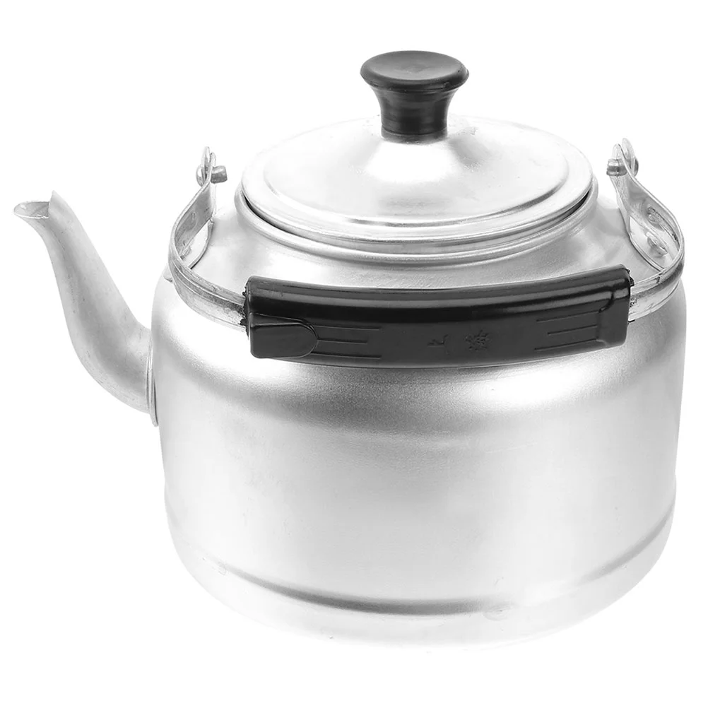 

Aluminum Kettle 18cm Extra Thick 2L Large Capacity Stovetop Tea Pot Heavy Duty Wear Resistant Safe Sanitary Wide Mouth