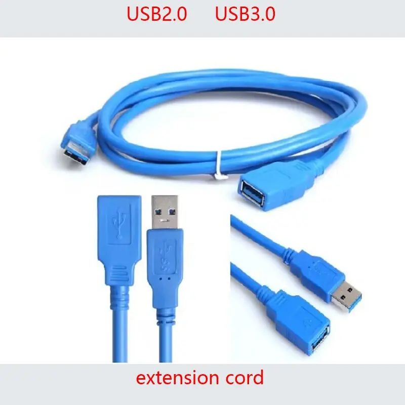 Cable de extensión USB 3,0 macho a hembra, adaptador de Cable M/F, transferencia de datos de súper velocidad, transmisión de carga, conexión de