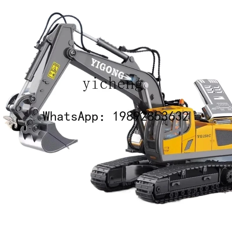 ABC-Fernbedienung, Spielzeugauto, groß, kabellos, elektrisch, Simulationstechnik, Legierung, Bagger