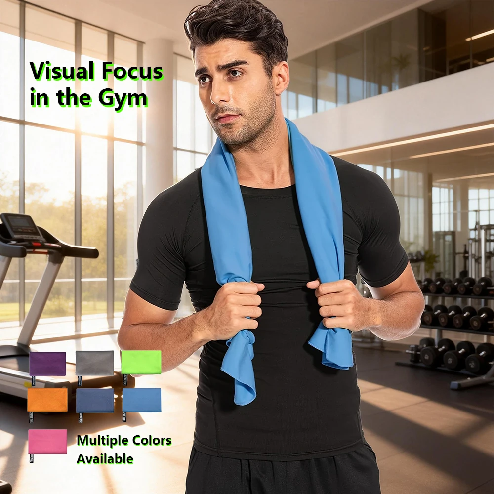 Toalla de Microfibra Ultra Absorbente para Deportes y Actividades al Aire Libre - Secado Rápido, Compacta