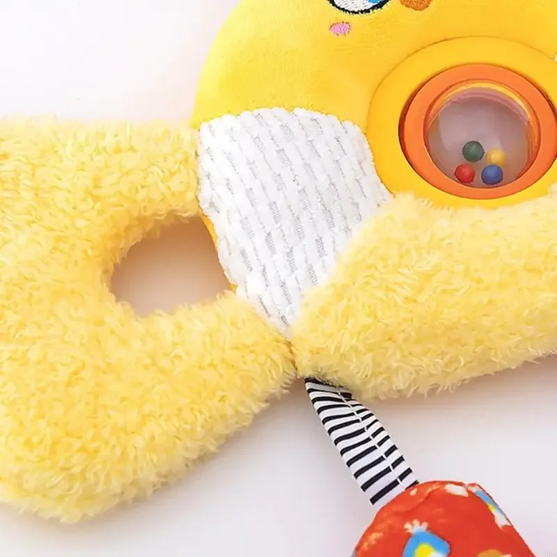 Educatief babyspeelgoed Roterend Zacht Pluche Mobiel Ontwikkelt auditieve visuele vaardigheden voor pasgeborenen 0-12 maanden