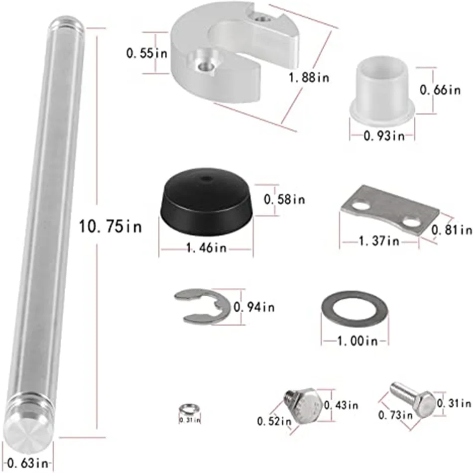 Mx Trimm zylinder Stift kappen buchse Hardware-Kit für Mer cruiser Alpha 1 Gen 2 Sei 9b-116b kompatibel mit Bravo-Boots zubehör