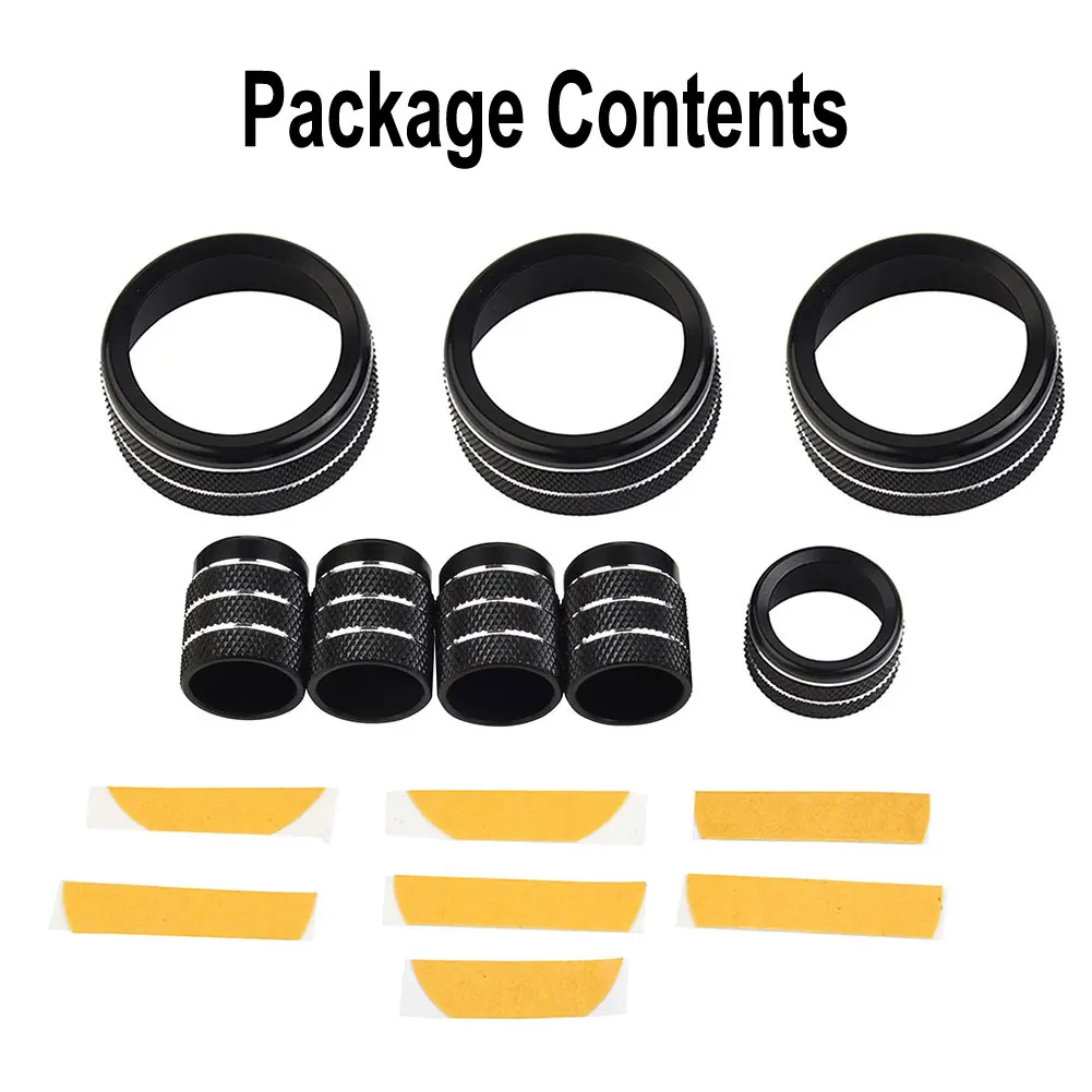 Make Your for honda Civic Sedan 2022 Look and Feel Premium with These Stylish Console Knob Black Trim Covers Package of 8