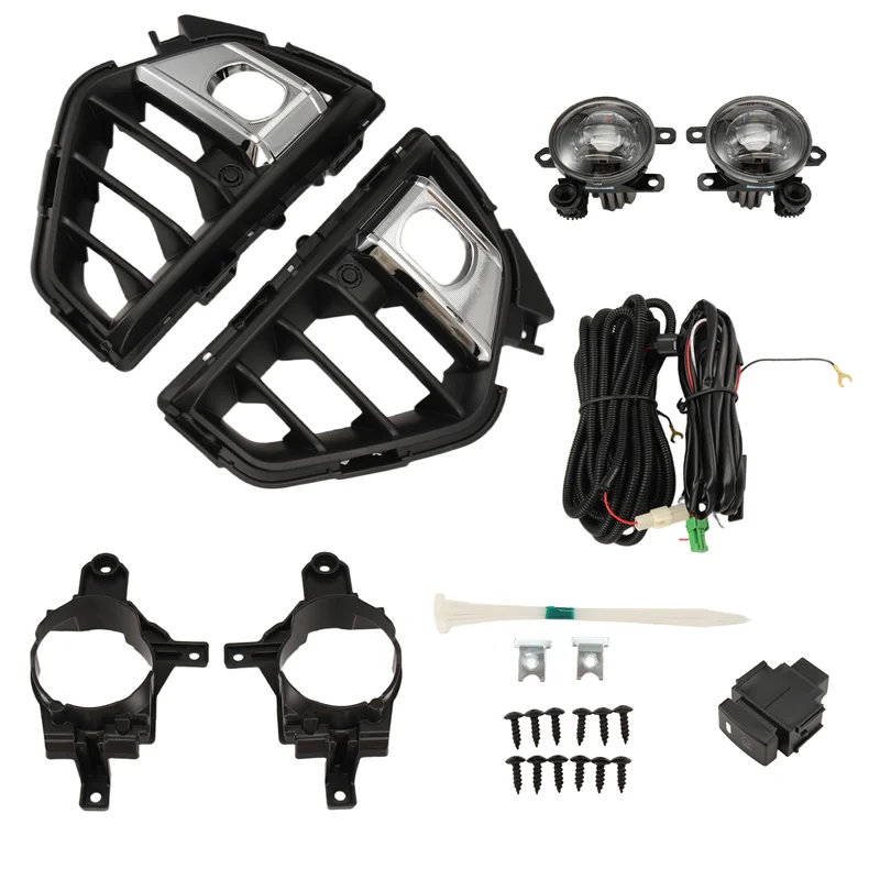 

A98M 1 Set Car LED Fog Lights For Nissan NV350 Caravan Micro-Bus/Urvan 2023 Fog Lamps Cover Grill Frame Wire Switch Bracket