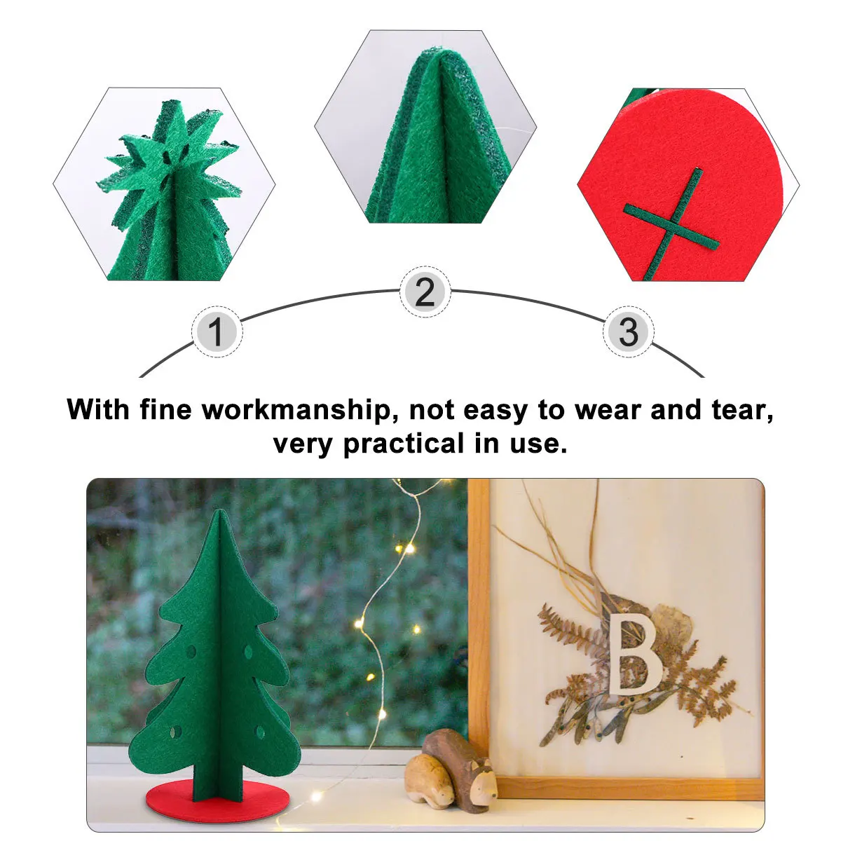 

2Pcs Simulated Christmas Tree Ornament Hollow Out Tree Shape Decorative Creative Indoor Outdoor Christmas Party Decoration