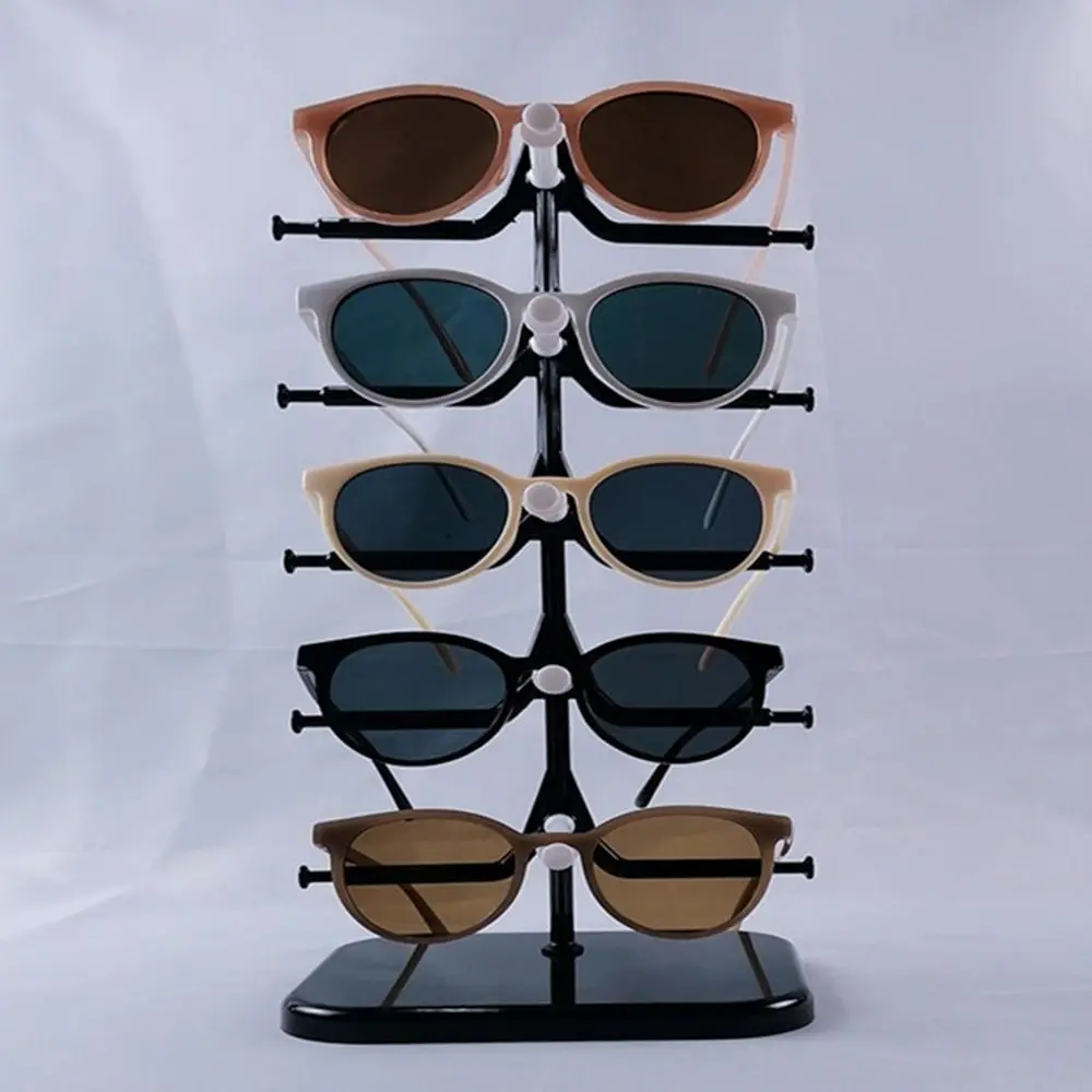 

Multi-layer Showcase Space Saving Sunglass Holder Rack Eyeglasses Organizer Shelf Glasses Frame Tray Wood Display Stand