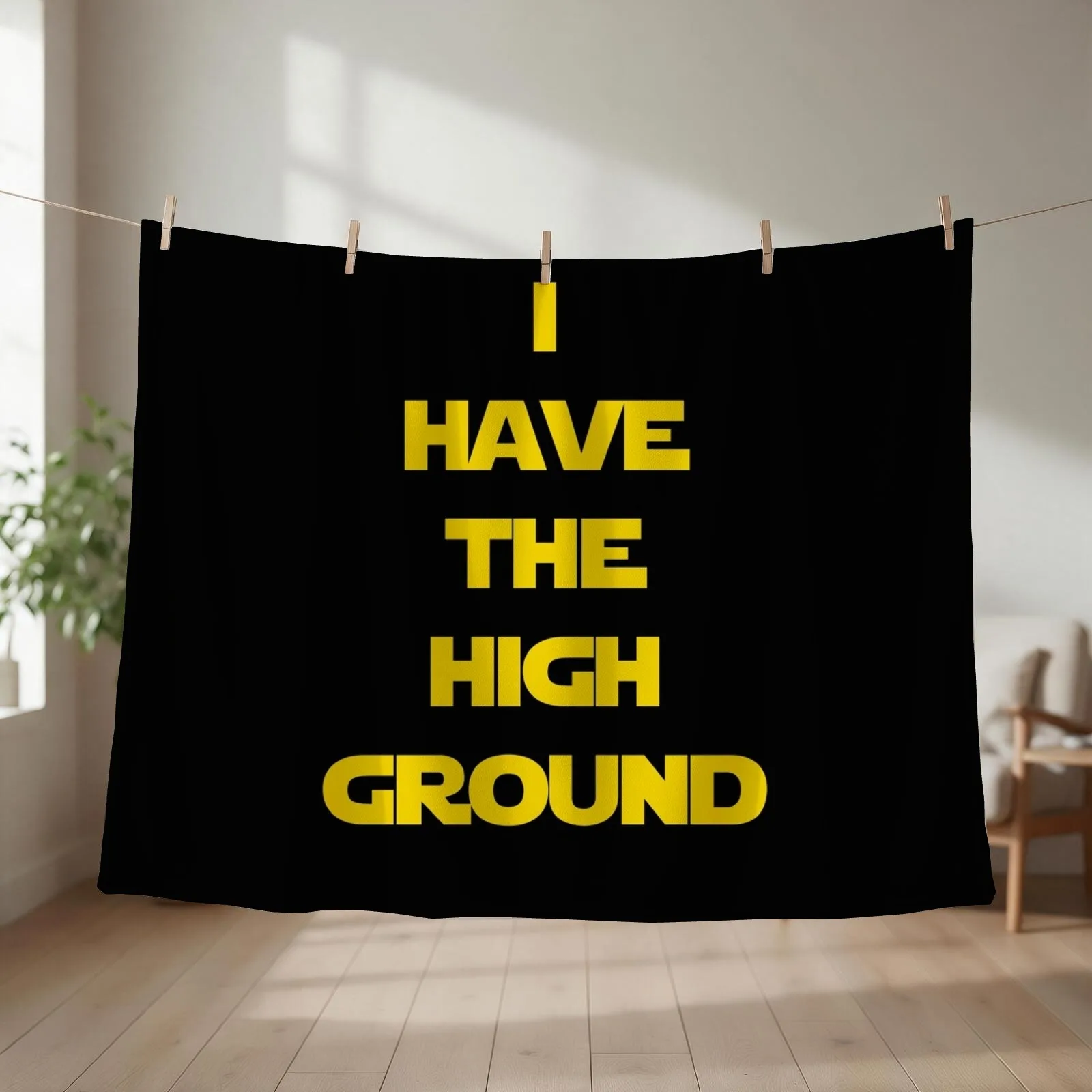 I have the high ground Throw Blanket Weighted Extra Large Throw Plaid anime Blankets