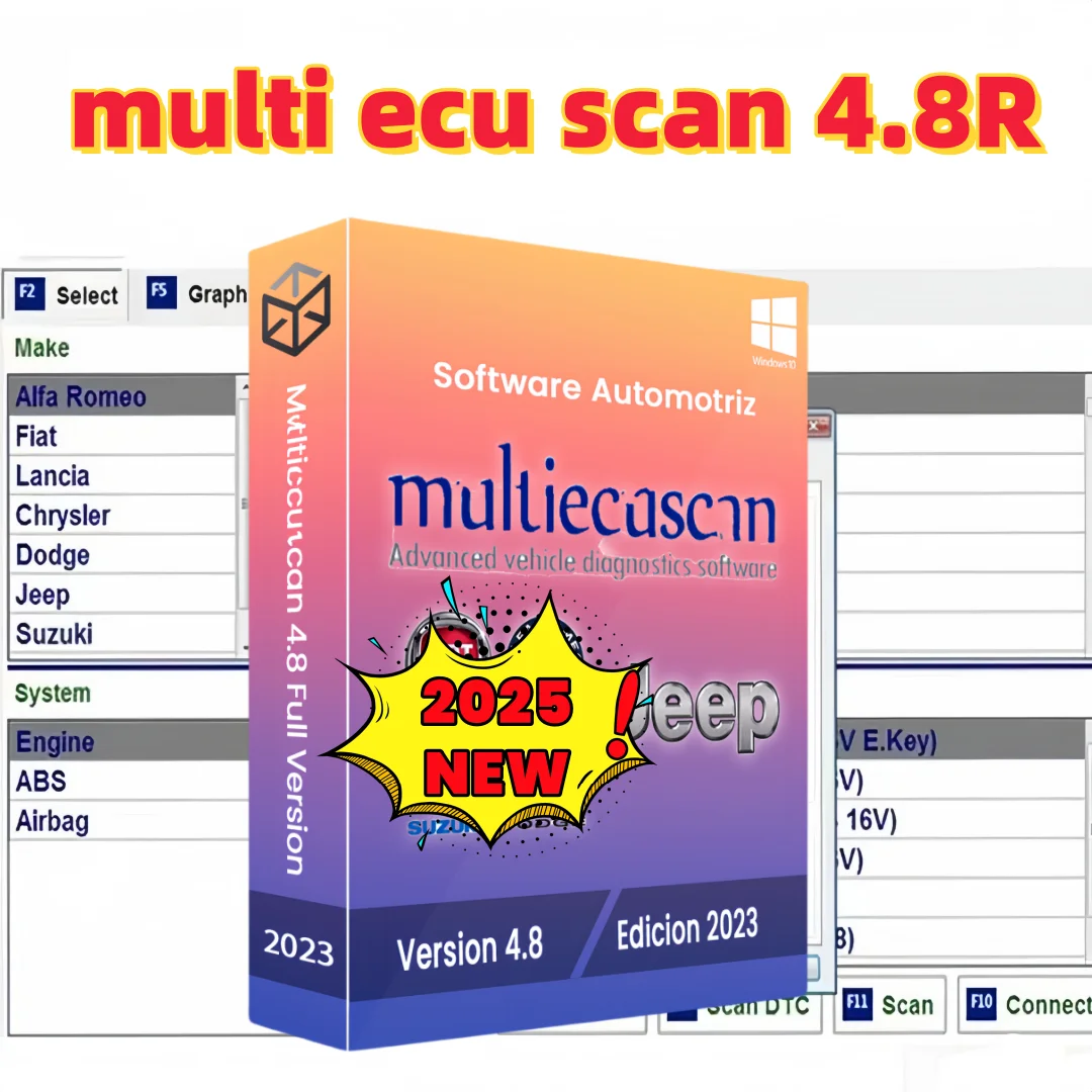 

New Multiecuscan V4.8 2022 Diagnostic Tool for Fiat/Chrysler/Jeep/Dodge/Suzuki – Compatible with ELM327/OBD for fiat ECU Scanner