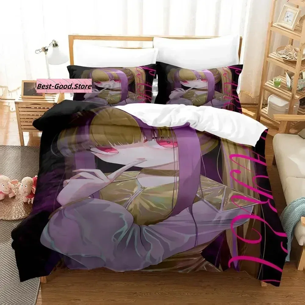 Novo Conjunto de Cama Nyubara Reona, Capa de Edredom, Lençol, Conjunto de Cama Estampado, Fronha, Edredom, Tamanhos Casal, Queen e King, Quarto