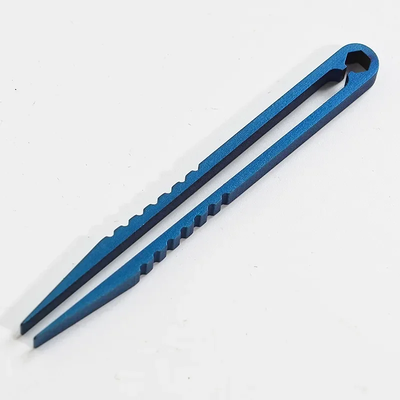 Clamp Pick Up Clamping Ti Titanium Tweezer TC4 Clip Portable EDC Gear Multi Multipurpose Gadget Camp Outdoor Pocket Mini Tool