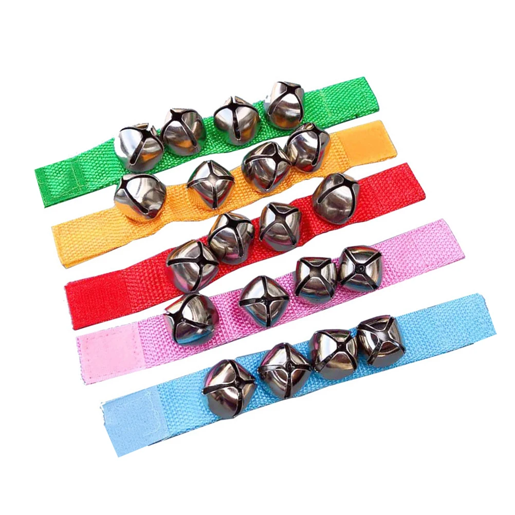 Bracelet hochet cloches à main pour nourrissons, 10 pièces, décorations de danse pour enfants