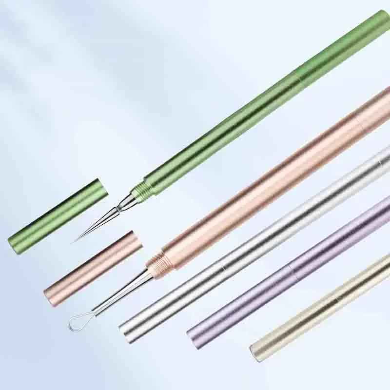 1 قطعة الفولاذ المقاوم للصدأ الرؤوس السوداء بثرة حب الشباب النازع جهاز العناية بالوجه المسام التطهير أداة إزالة الصواميل