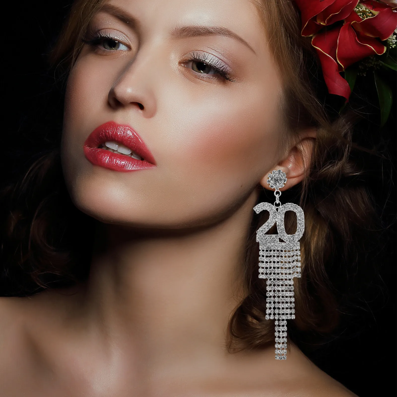 1 paar oorhangers met strass s - Eve Jewelry & Watches Distribuidor Oficial Rolex recensie en prijs