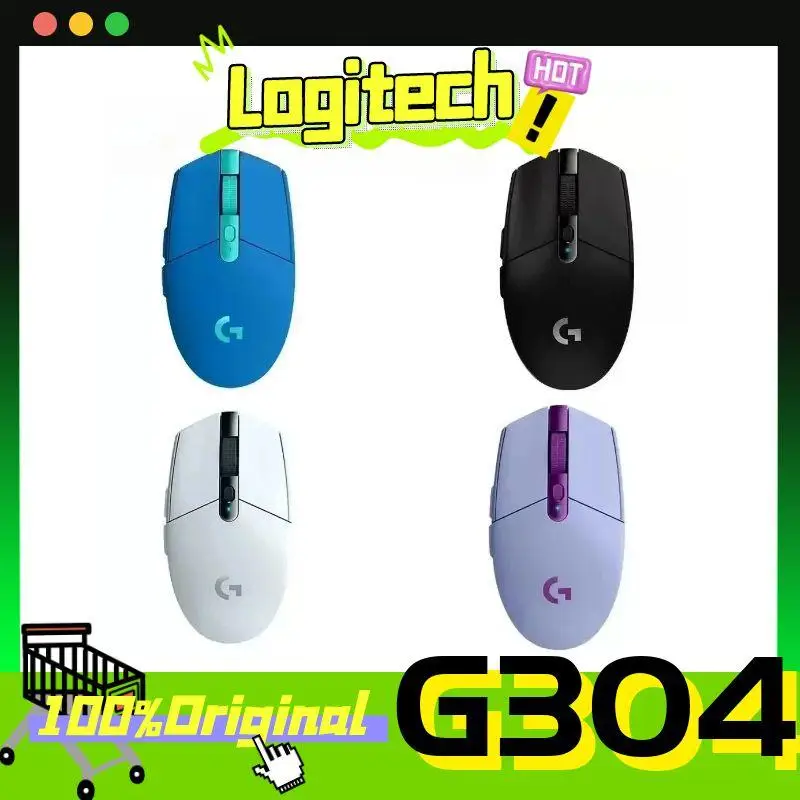 

Светоскоростная беспроводная мышь Logitech G304, игровая портативная периферия для киберспорта, программируемая офисная настольная мышь для ноутбука LOL