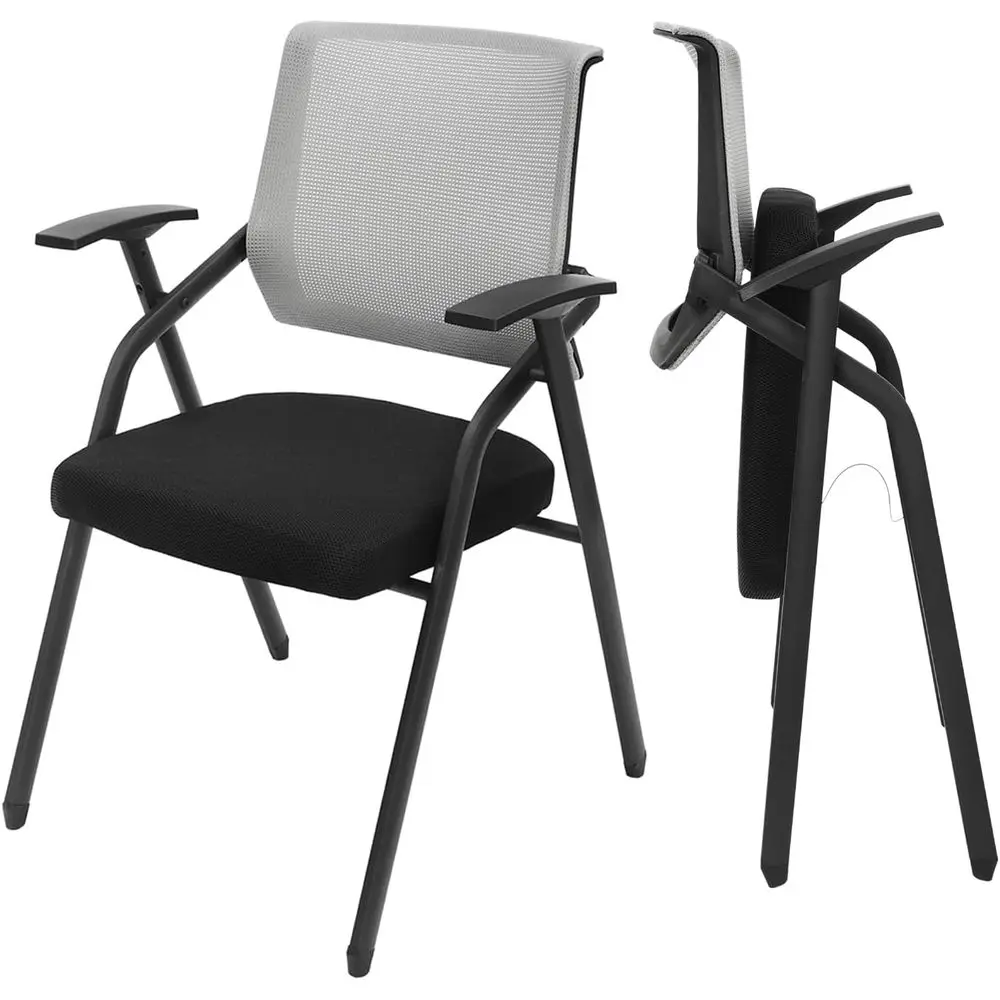 

olding Chairs 485 lbs Heavy Duty Conerence Room Chairs,Padded olding Chairs Oice Chairs with Widen Armrest,Grey Mesh Net