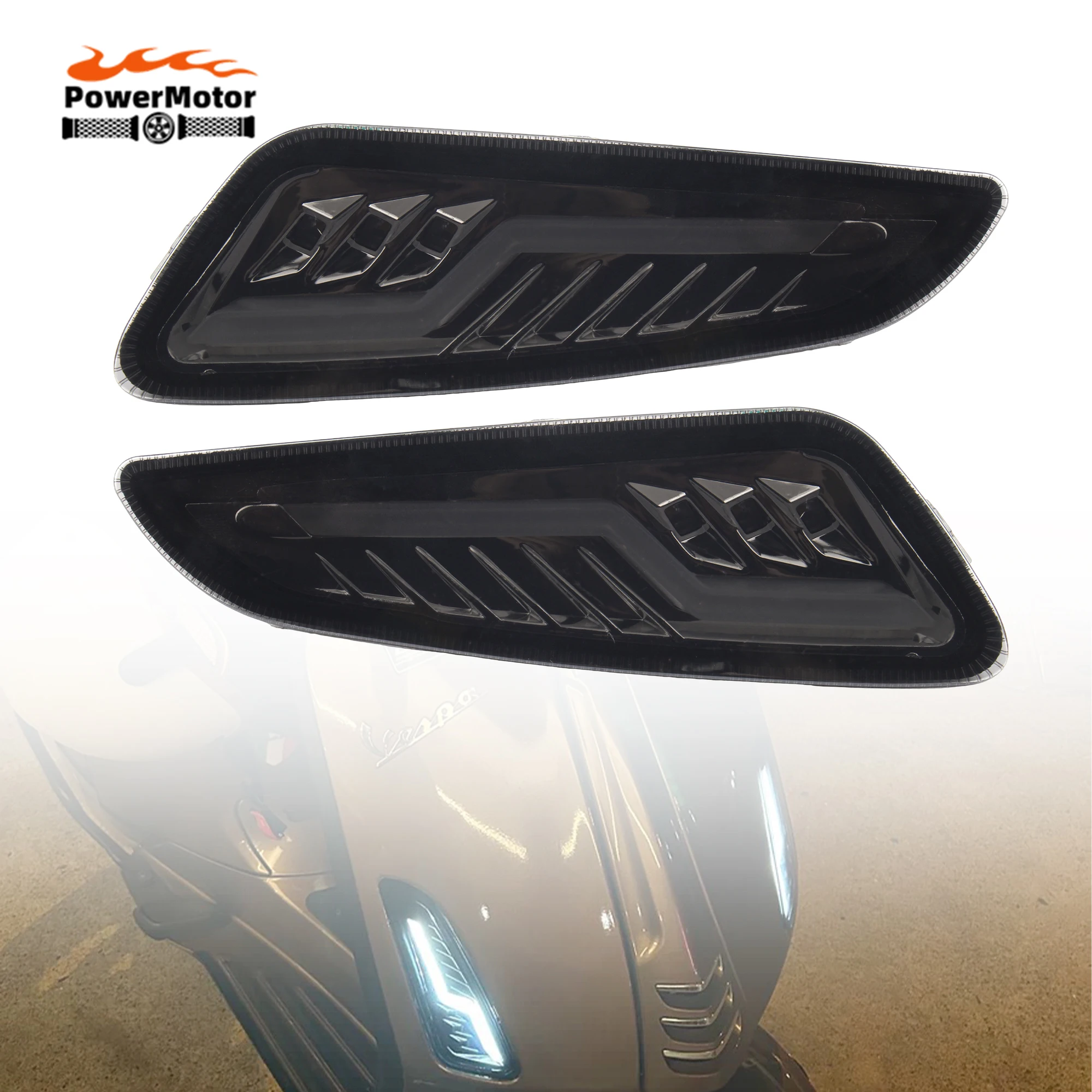 

Motorcycle Front Turn Signal For PIAGGIO Vespa Elettrica Sprint Primavera 50 125 150 2014 To 2023 Scooter LED DRL Modified Parts