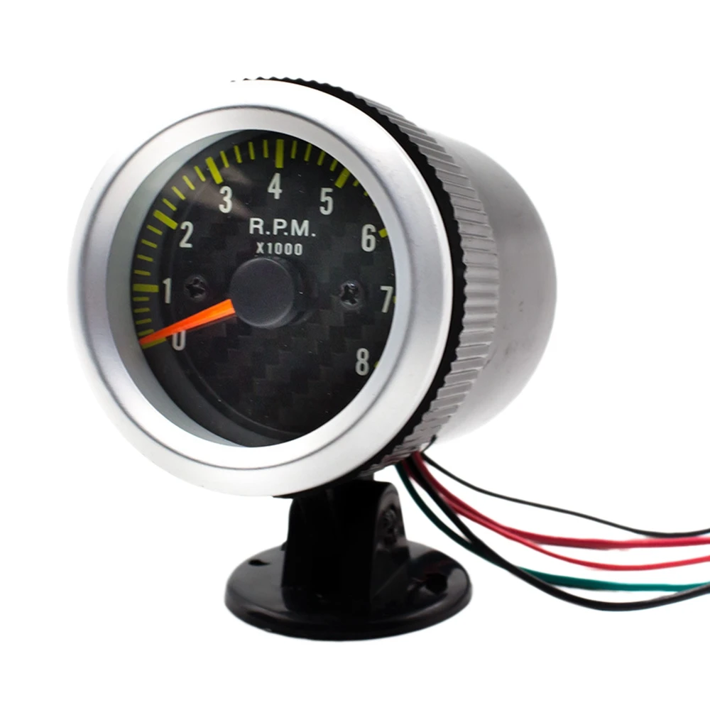 Car Tachometer Tacho Gauge 52mm Universal Car 12VLED Meter Speedometer