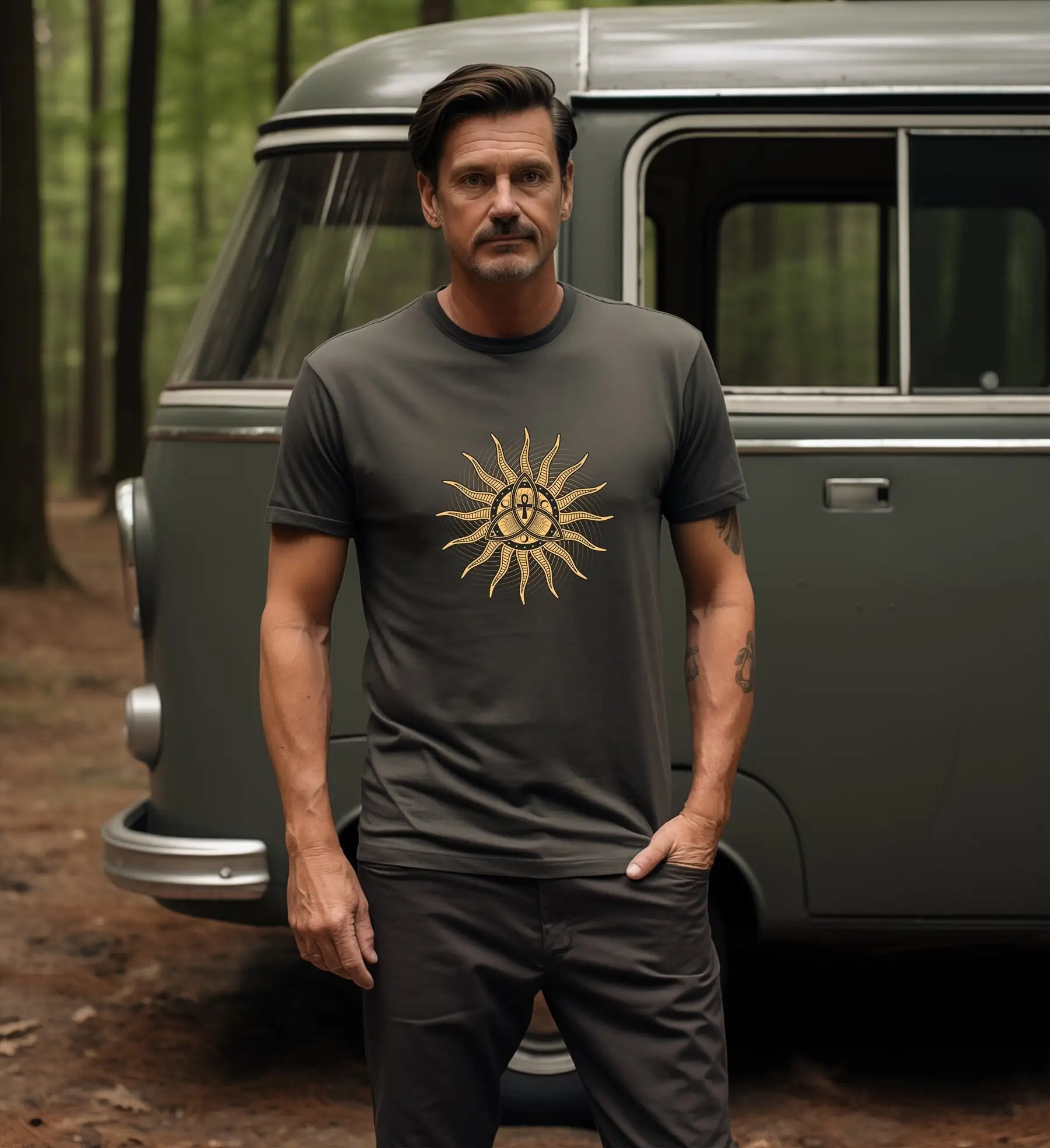 여성용 히피 신비로운 요가 S, 정신 건강 티셔츠