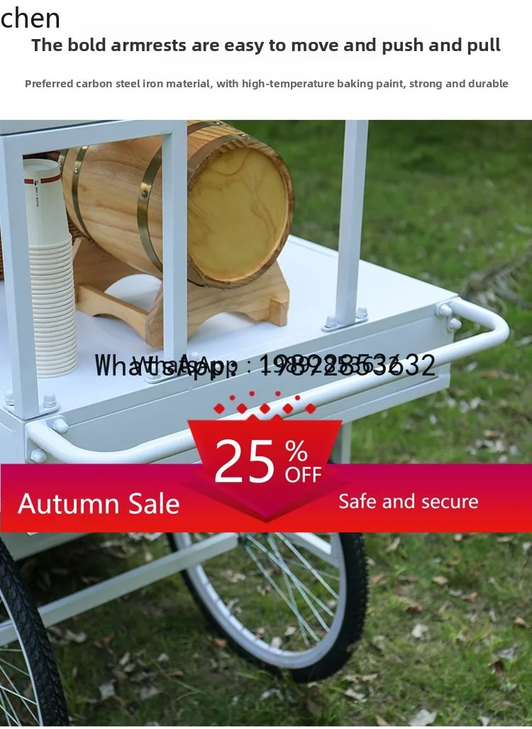 X8 outdoor night market stall trolley promotion table dessert display stand