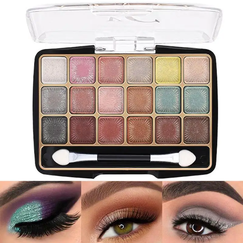 New 18 Color Eyeshadow Palette Earth Color Pearly Matte Glitter Eye Shadow Makeup Lasting matte waterproof eye shadow plate