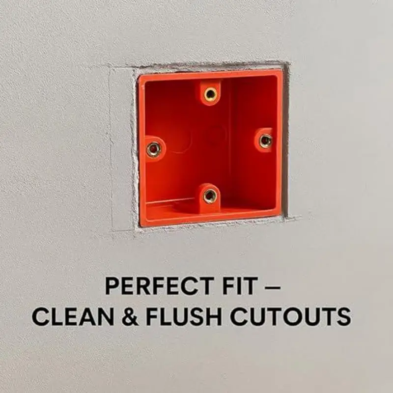 

Outlet Cutter Oscillating Tool Square Slot Cutter Precision Oscillating Punch Hole Saw Rectangular Ergonomic For Mortising