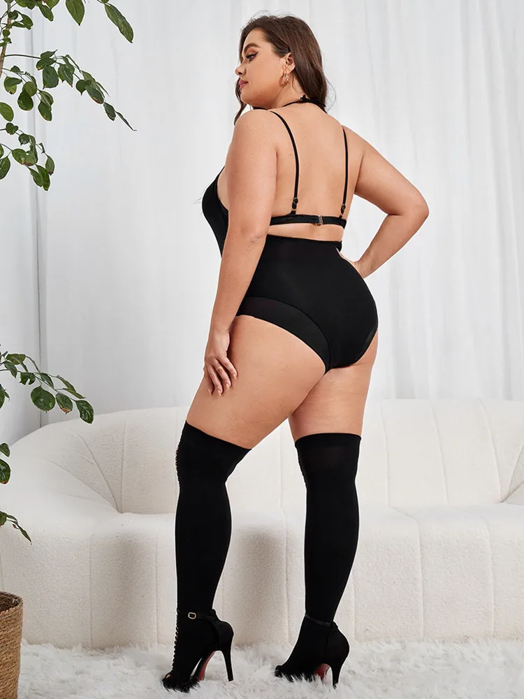 طقم ملابس داخلية نسائية شفافة مثيرة ، بدلة جسم شبكية ، ملابس مثيرة ، ملابس داخلية ضيقة ، جسم كامل ، موضة جديدة