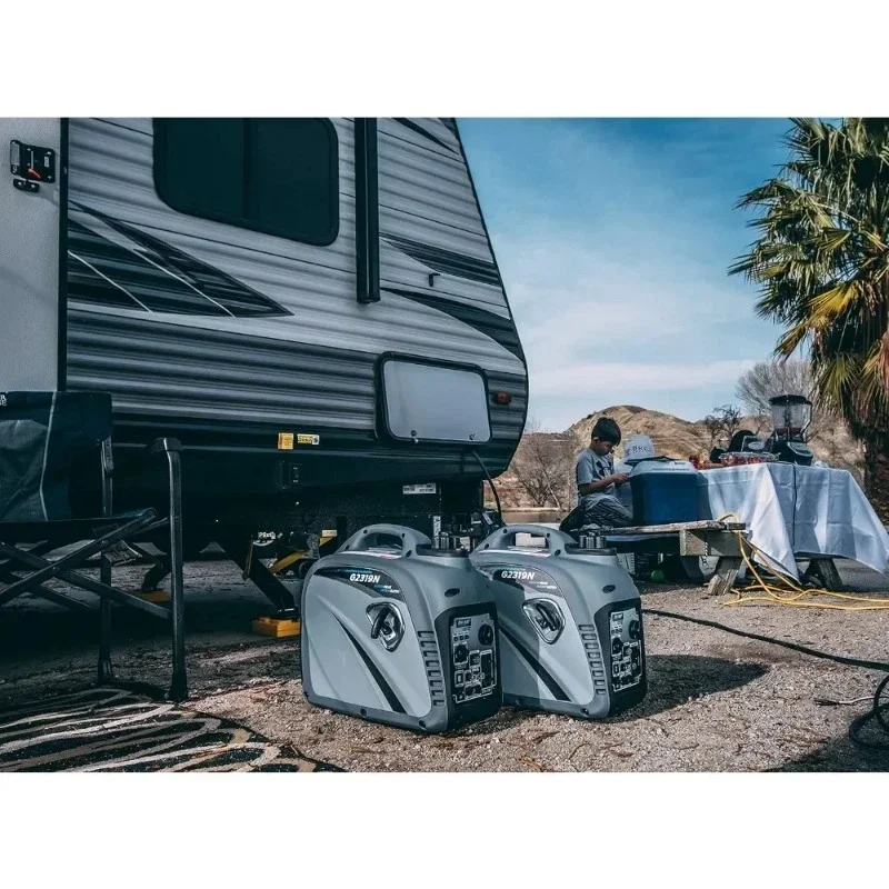 2300W Portable  ed Quiet Inverter Generator With USB Outlet And Parallel Capability Carb Compliant