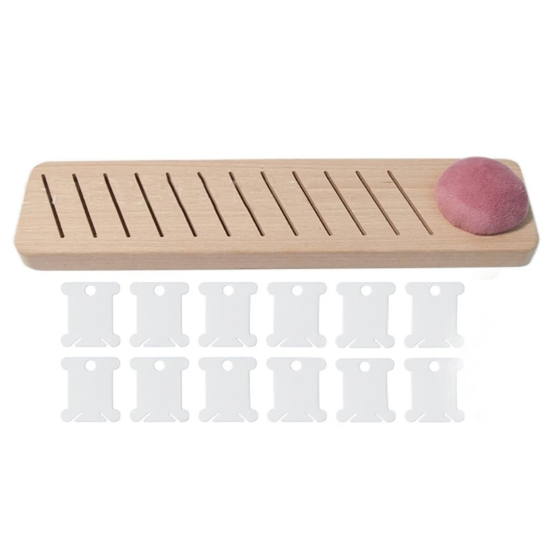 

Thread Plate Organiser Rack and Plastic Thread Bobbins Set for Needlework Drop shipping