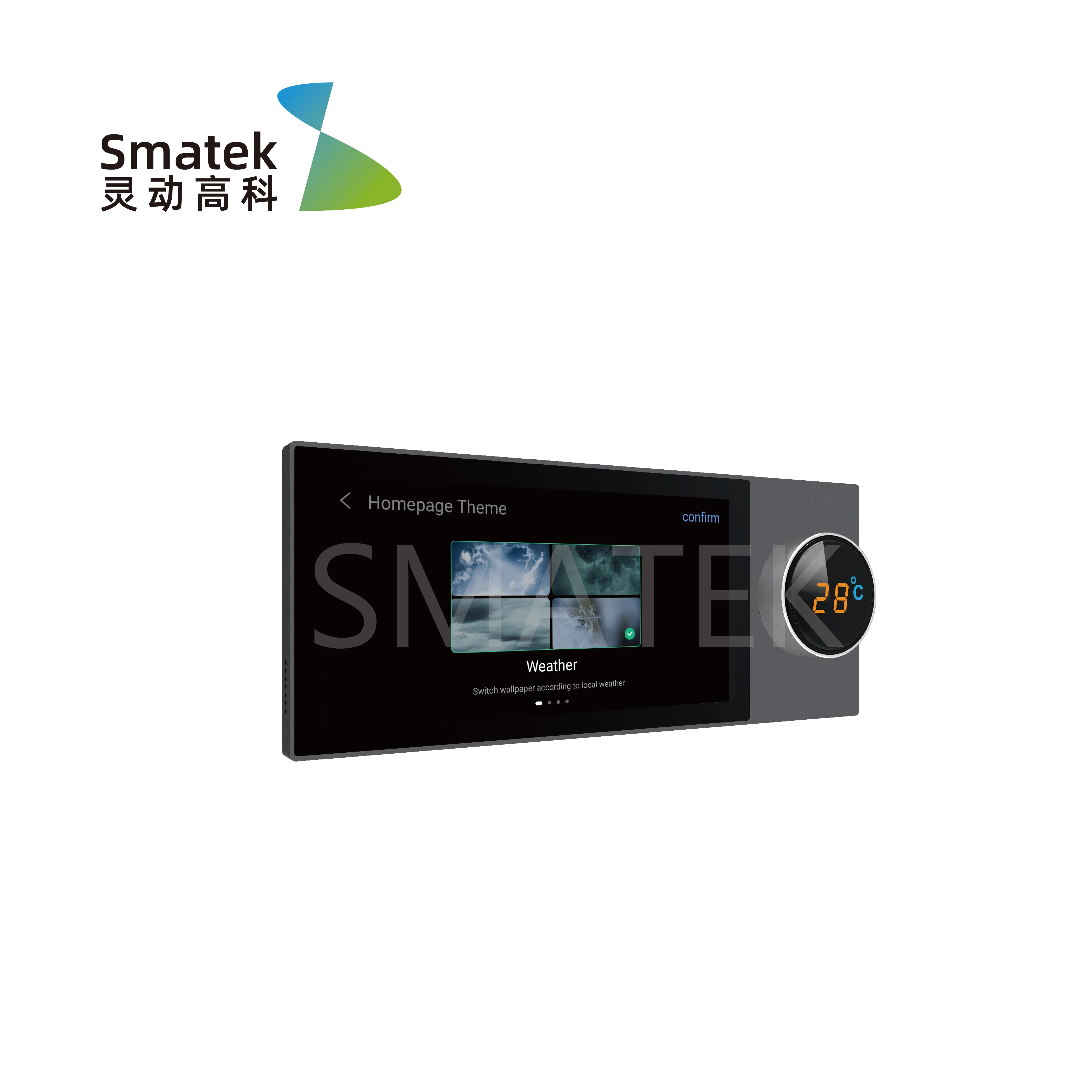 SMATEK 6" Android In-Wall Whole Home Automation Dashboard Tablet Smart Home Touch Panel Integriertes TUYA Zigbee Hub China Factory