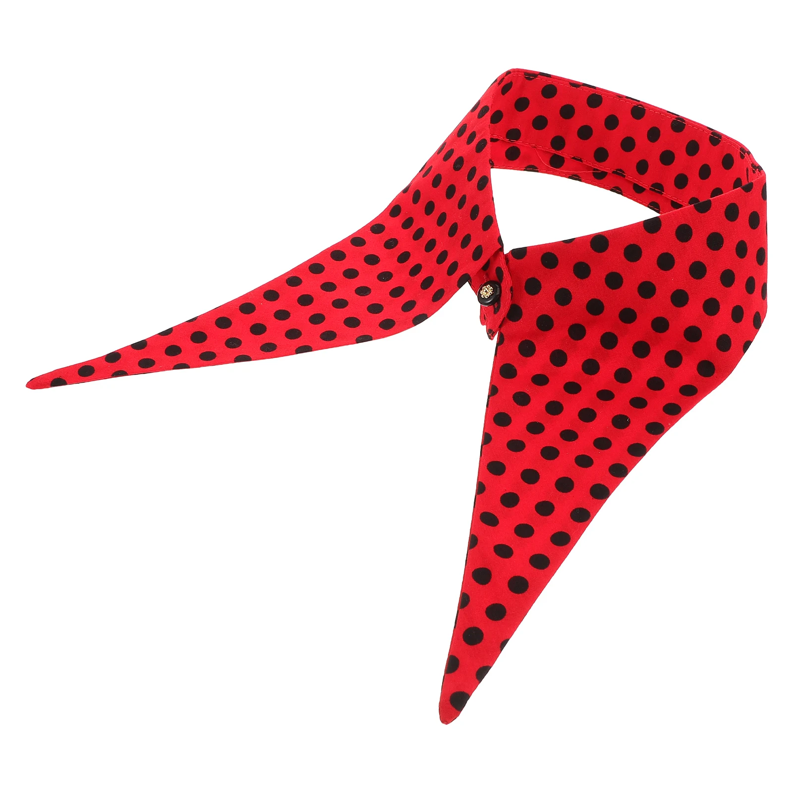 

Shirt Fake Collar Detachable Halloween Red Decorative/fake Artificial Bib for Women Miss