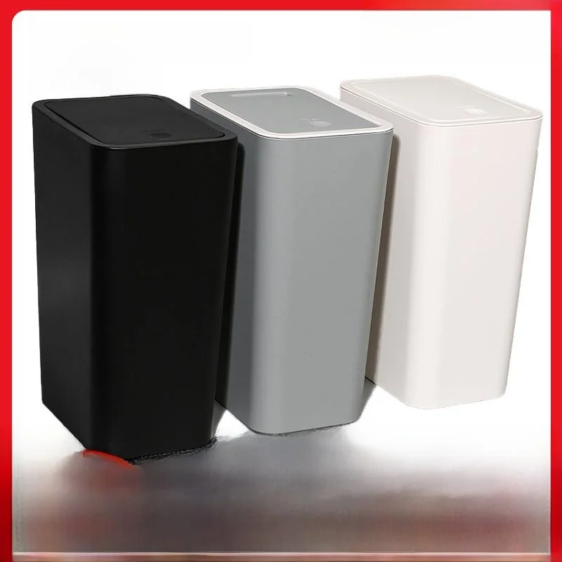 

Мусорное ведро для туалета большой емкости с нажимной крышкой, для ванной комнаты, из нержавеющей стали, для домашней уборки