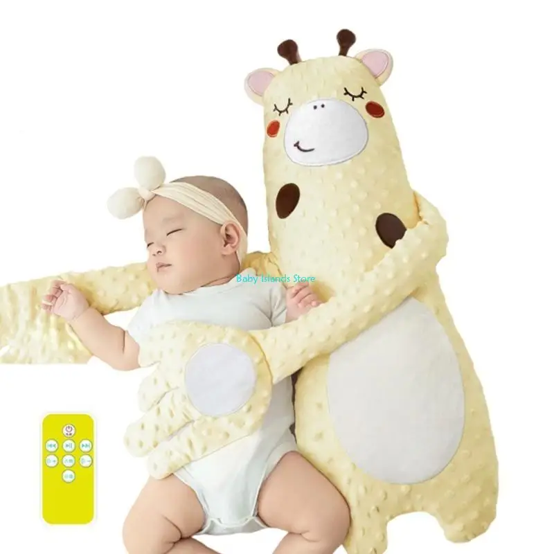 K92D وسادة مهدئة للوقاية من الدهشة لحديثي الولادة، لعبة دمية على شكل حيوان كرتوني جميل لحديثي الولادة من أجل نوم مريح #5