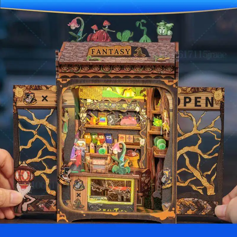 Amazing Toy Store Magic Cabin Handmade DIY Assembled Book Model Christmas Gift