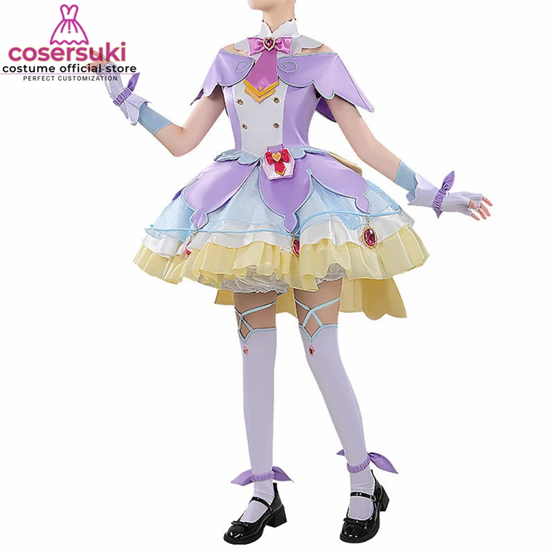 Detectives de las Estrellas Precure! Disfraz de Cosplay de Anna Akechi Cure Answer, Traje de Halloween, Navidad, Ropa para Conventaciones