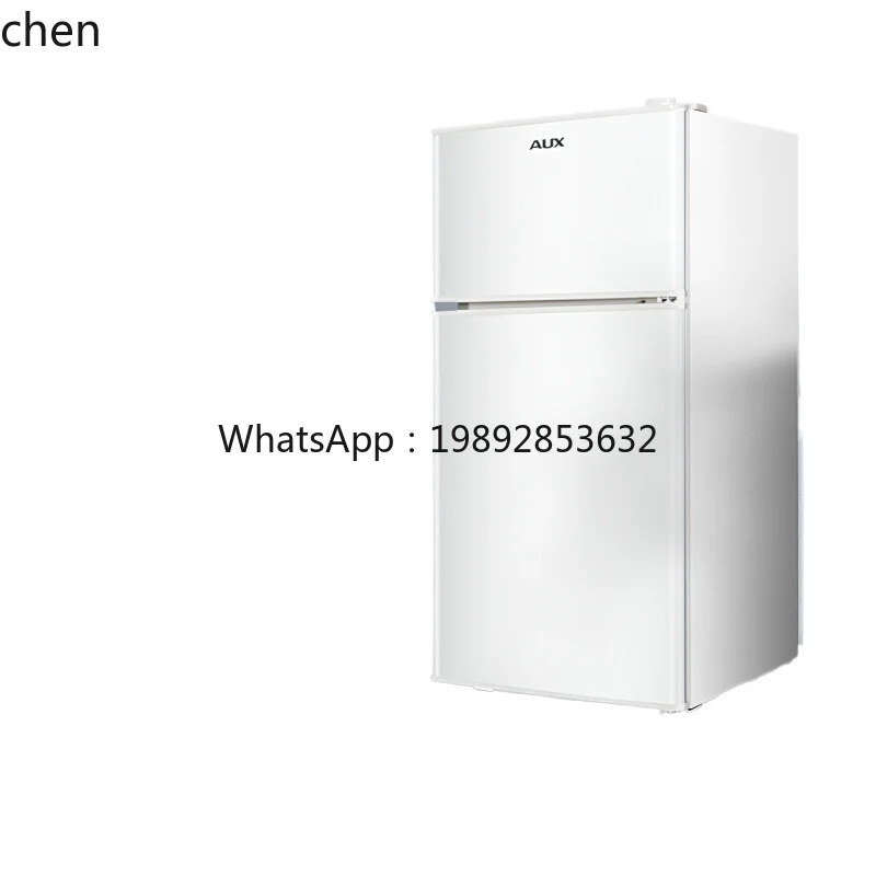 Oaks Small Refrigerator Small Double Door Office Mini Two-person Dormitory Rental Room Refrigerator