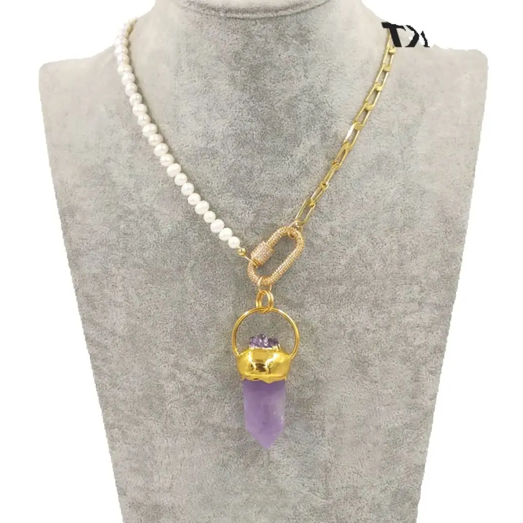 wt-n1303-wkt-nuevo-diseno-al-por-mayor-collar-de-moda-chapado-en-oro-con-colgante-de-amatistas-curativas-collar-de-piedras-preciosas