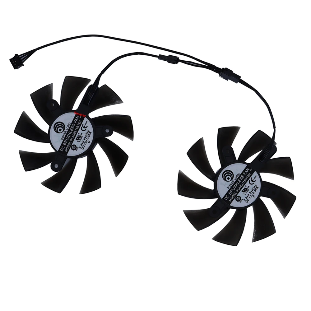 2Pcs/Set CF9015H12S,GA92S2H,Grahics Video Cards Fan,VGA Cooler,For EMTEK GTX 1660 SUPER MIRACLE II 6G,Replace PLA09215B12H