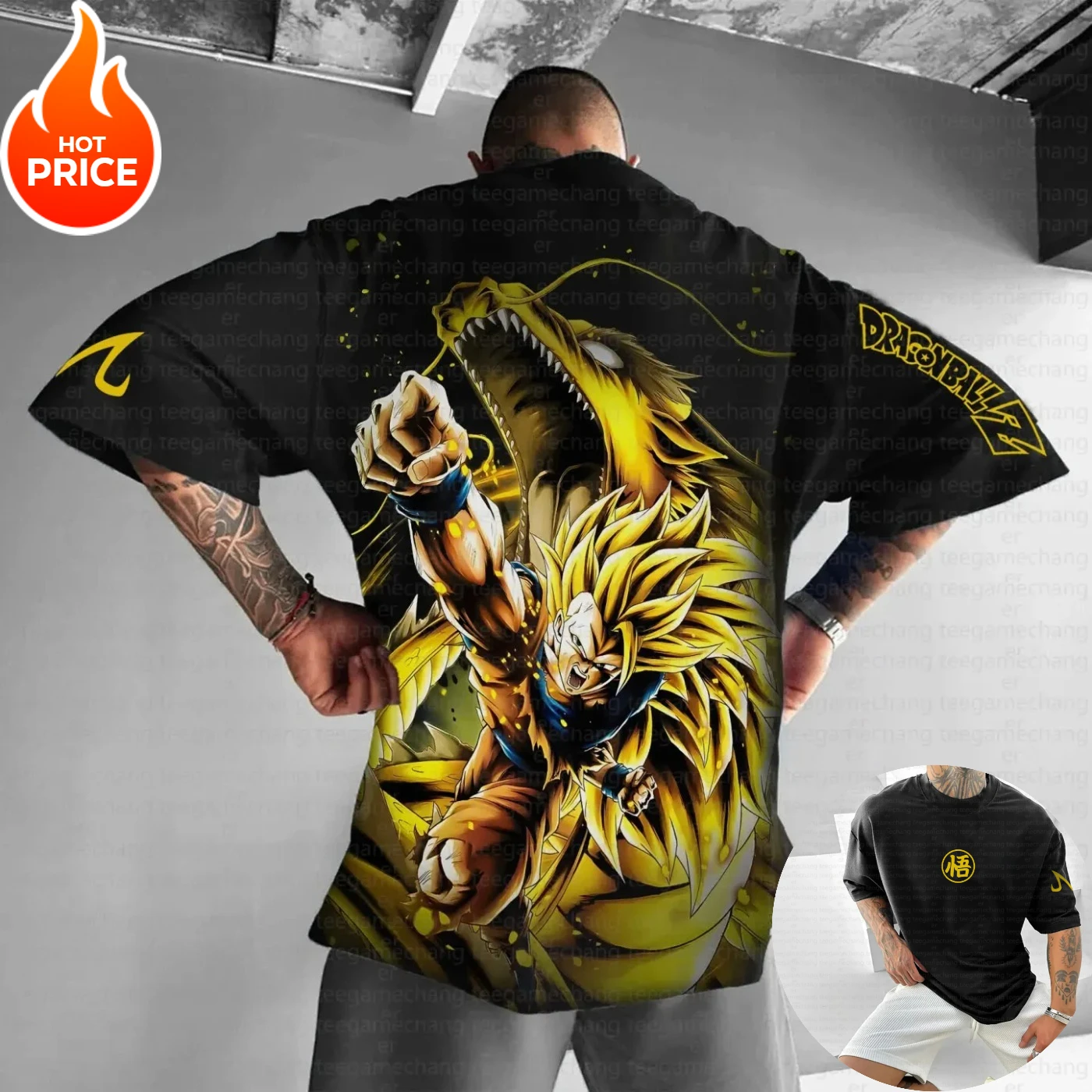 슈퍼 사이언 스트리트웨어 손오공 드래곤볼 하라주쿠 여름 티셔츠 남성 빈티지 오버사이즈 여성 캐주얼 반팔 유니섹스 티