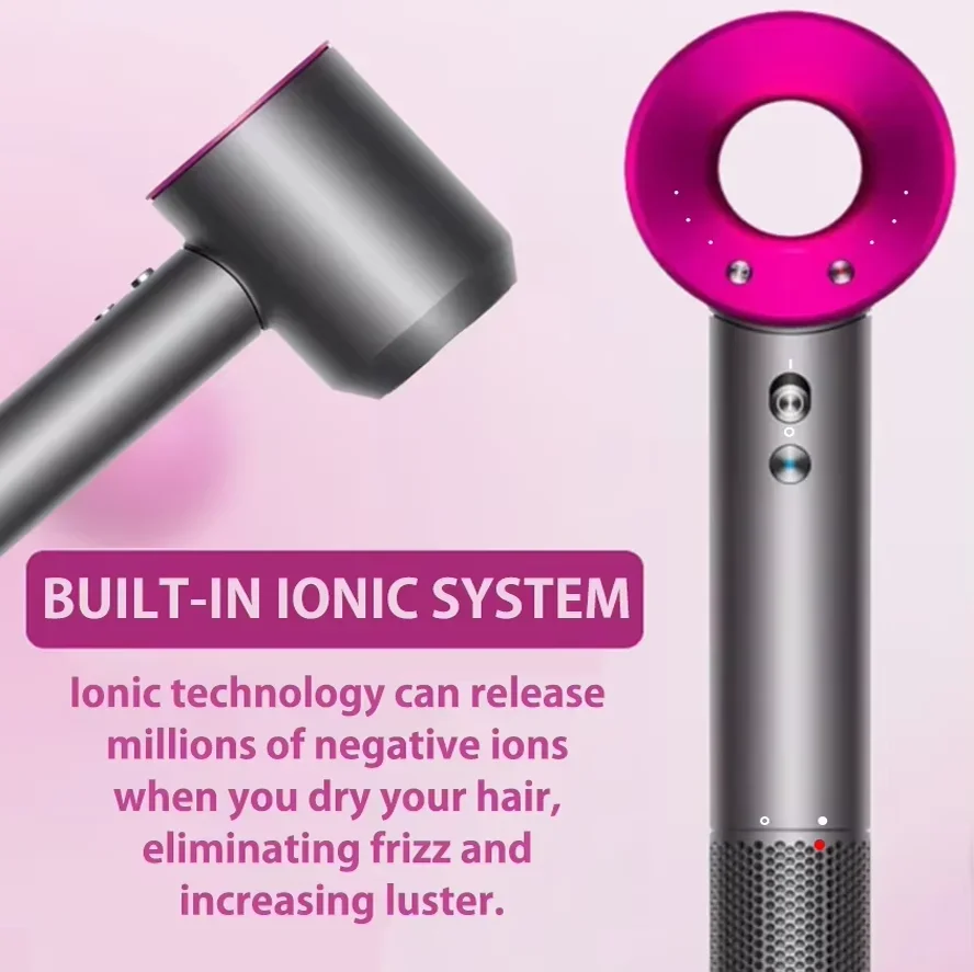 

Супер профессиональный мощный фен для волос, быстросохнущий уход за волосами, отрицательные ионы, малошумный, постоянная температура, безлистный фен