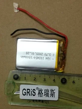 Полимерная литиевая батарея 3,7 В, динамик 1800 мАч, небольшой тканевый укус, MP3 4, GPS-навигатор 103450   Литий-ионный аккумулятор