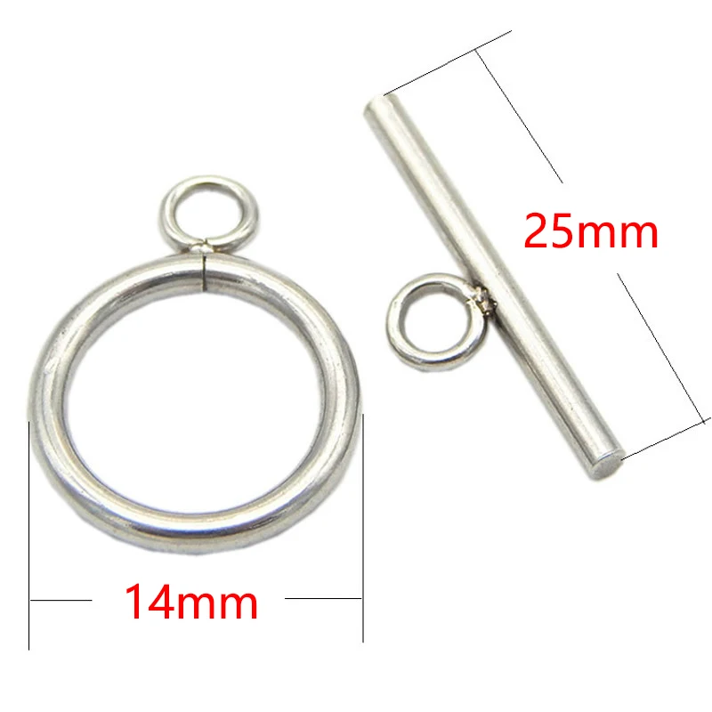 20sets/lot Stainless Steel OT Toggle Clasp Hook Rings Connectors DIY Necklaces & Bracelets Accessories for Jewelry Making DIY