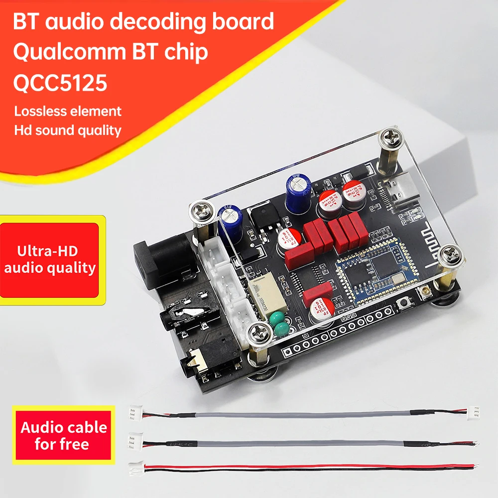 Dc 8 ~ 24V Bluetooth Audio Decoder Board XY-LA02 Qcc5125 Chip Hifi Lossless Decoder Board Aptx Ldac Lossless Hd Geluidskwaliteit