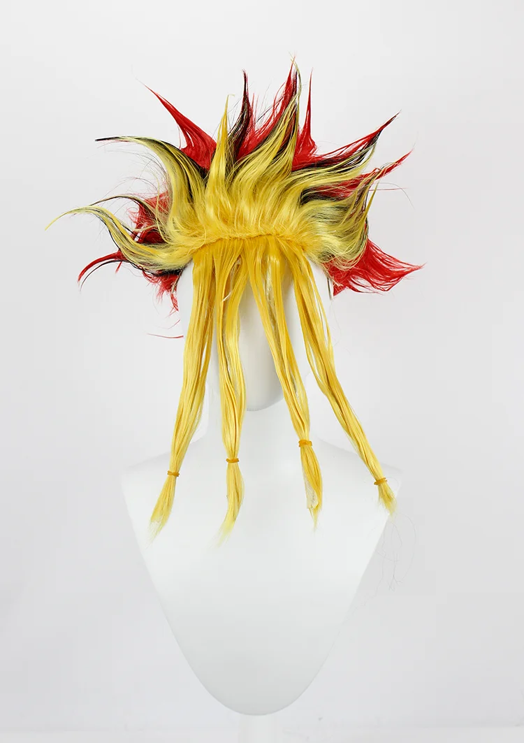 

Yu-Gi-Oh Atem Косплей Парик Yami Yugi Spiky Gradient Hair Аксессуар для костюма аниме