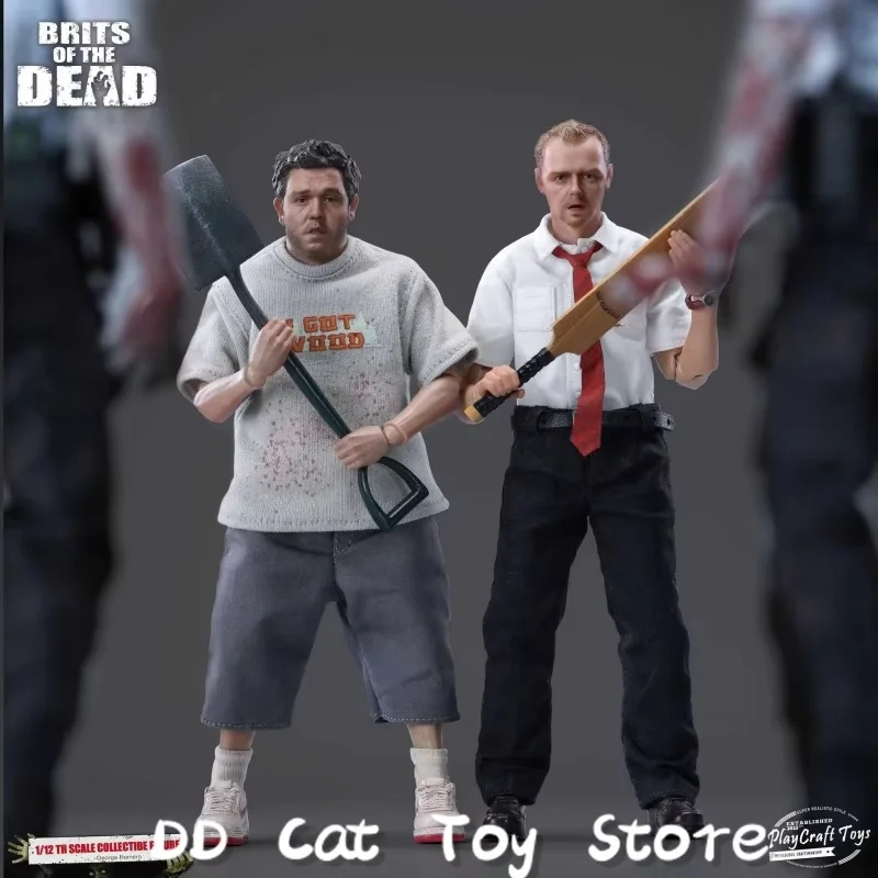

In Stock Original Play Craft Toys 1/12 Brits Of The Dead Zombie Slim Zombie Fat 1/12th Scale Collectible Action Figure Model Toy
