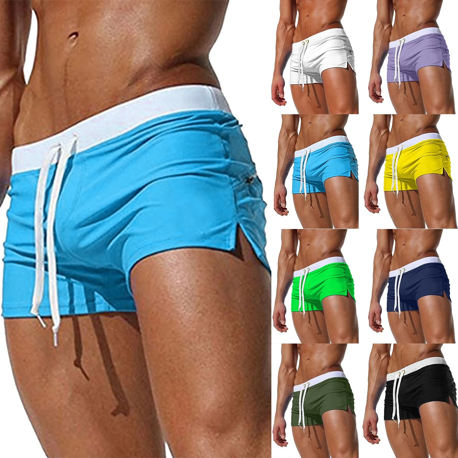 2023 Summer Swimwear Men Swimsuit Maillot De Bain Swimsuits Boxer Boyshorts Swim Trunks Swimming Surf Fitness Running Shorts