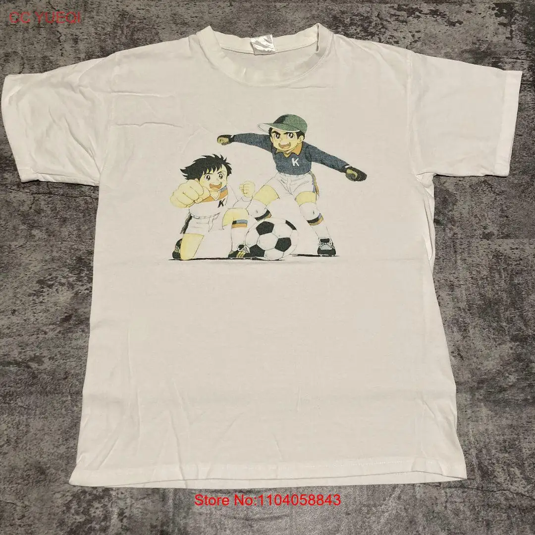 [Japan Vintage T-shirts] 90S Euro Ganbare Kickers Captain Tsubasa T-Shirt Vintag